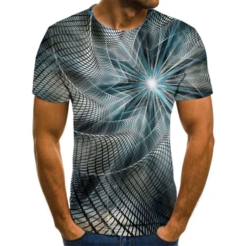 Zábava 3D grafické T-shirt ležérne pánske T-shirt letné módne topy priedušná O-neck tričko T-shirt pánske plus veľkosť streetwear