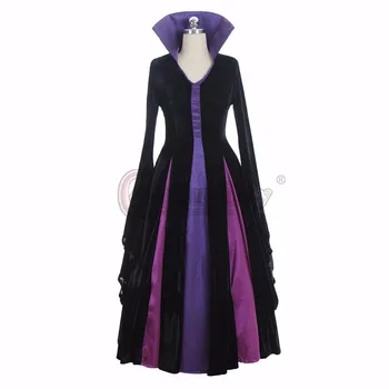 Zákazku Maleficent Zlá Kráľovná Cosplay Šaty Velet Plášť Ženy, Svadobné Nevesty Cosplay Halloween Maškarný L0516