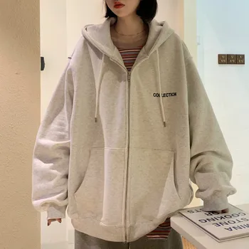 Základné Bundy Ženy Zimné Silnejší, Elegantný List Výšivky Harajuku Trendy Páry Outwear Kórejský Kapucňou Mäkké Mládež Ulice Bunda