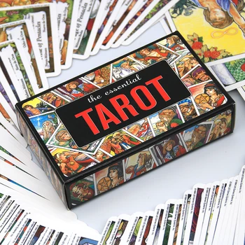 Základné Tarot Paluba 78-kartová Hra, Hračky Veštenie Základné Knihy a Kartu Nastaviť Odomknúť Tajomstvo starých a Mystických