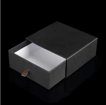 Zásuvky typ balenie box Pás Pull-out Papierové Krabici Čierny Pás Balenie Box, Vysokej kvality Pásu Darčekovej krabičke