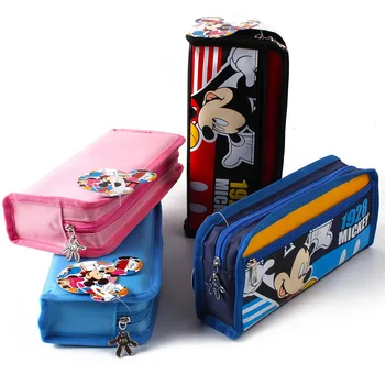 Zš študent ceruzka dievča taška Disney Minnie Mickey Mouse deti ceruzka chlapec prípade veľkú kapacitu, ceruzka cartoon box