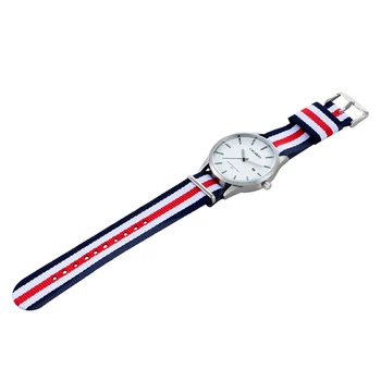 úplne luxusné vojenské príčinné quartz hodinky muži ženy šaty vodeodolného nylonu náramkové hodinky relogio masculino Animovať Uomo Horloge