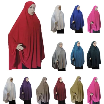 Úplné Pokrytie Moslimských Žien Modlitba Šaty Niquab Dlhý Šál Khimar Hidžáb Islam Veľké Režijné Oblečenie Jilbab Ramadánu Arabskom Blízkom Východe