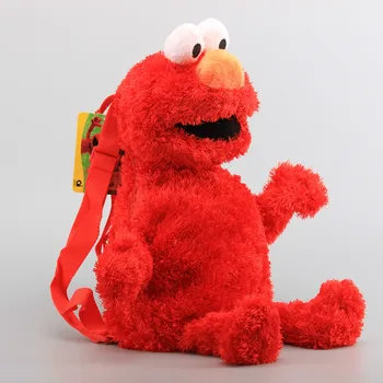 úradný 45 cm Sesame Street Elmo Cookie Monster Veľký Vták Načechraný Batoh plyšová Deti Darček