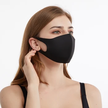 ústa masky 10 ks mascarillas je veľmi mäkká čierna maska opakovane umývateľný dýchacie masky prachotesný a windproof pre dospelých masque