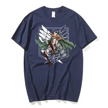 Útok na Titan t shirt anime plus veľkosť topy tees letné topy pánske krátke rukáv tričko cartoon streetwear t-shirt chlapcov, oblečenie