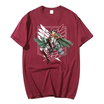 Útok na Titan t shirt anime plus veľkosť topy tees letné topy pánske krátke rukáv tričko cartoon streetwear t-shirt chlapcov, oblečenie