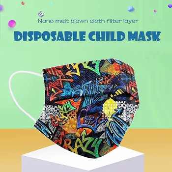 Čelenka máscara Detí Masku, Jednorazové Kvalitné Masky Priemyselné 3Ply Earhook Mascarilla Masque Jetable Enfant маска #24