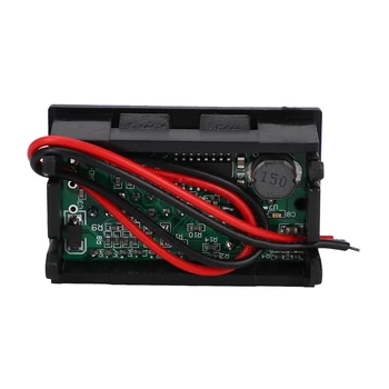Červená Led Digitálny Displej Voltmeter Mini Napätie Volt na Meter Tester Panel pre Dc 12V Autá, Motocykle, Vozidlá Usb 5V2a Výstup 12V