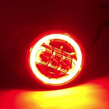 Červený Kruh 7 Palcový LED Reflektor 4 1/2