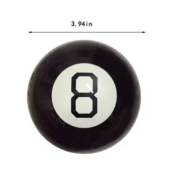 Čierna 8 Predpovedať, Magic Ball Strany Prop Darček pre Deti Prenosný Zábavný Sférické Hračka 54DA
