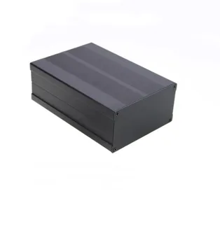 Čierna Hliníková konštrukcia Prípade PCB DIY Nástroj, Elektronické Projektu Ochranné Pole 150x105x55mm