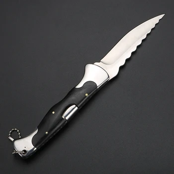Čierna Rukoväť Skladací Čepeľ Noža Camping Lov Prežitie Nôž Krátke Nôž Násobne Prenosné Vreckové Nože Malý Nástroj