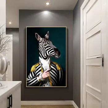 Čierne a Biele Jemné Žirafa Plátno PaintingsOn Wall Art Plagáty a vzory, Zvieracie Obrázky pre Domáce Dekorácie Č Rám