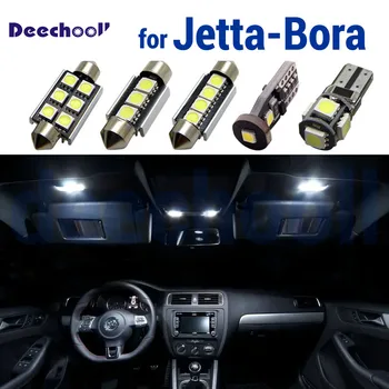 Čisto Biely, bez Chýb LED žiarovka interiéru mapu dome svetlo, sada Na Pre VW Jetta Pre Bora Pre Vento 4 5 6 MK4 MK5 MK6 (1998-2016)