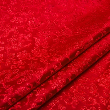 Čínsky Brocade, žakárové satin textílie pre Cheongsam a Kimono textílie s drakom dizajn