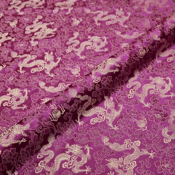 Čínsky Brocade, žakárové satin textílie pre Cheongsam a Kimono textílie s drakom dizajn