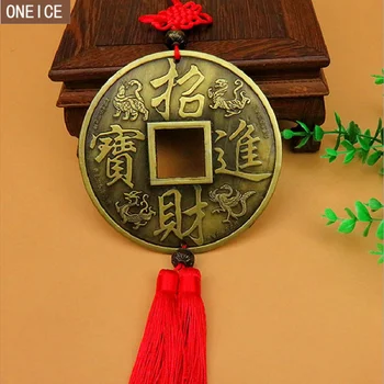Čínsky uzol Feng Shui je starobylé prívesok sľubný dodávky domov stenu auto dávnych peniaze model dekorácie zlých duchov dodávky