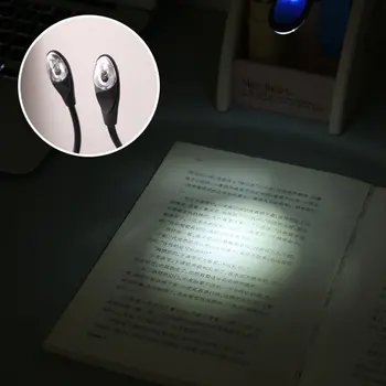 Čítanie Svetlo LED Knihy Svetlo Plynulou Jas Micro USB Nabíjateľné Klip Na Čítanie s Flexibilným Hus Krku