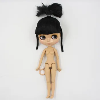 ĽADOVÉ DBS Blyth bábika spoločný orgán ČIERNE vlasy opálenie kože, lesklé tvár 1/6 BJD 30 cm hračka
