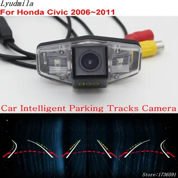 Ľudmila Auto Inteligentné parkoviská Sleduje Kamera PRE Honda Civic 2006~2011 HD Auto Späť do Zadnej strane Fotoaparátu / parkovacia Kamera