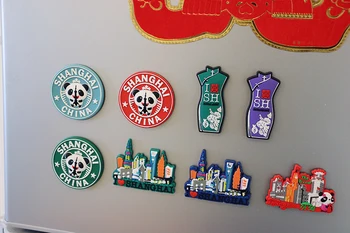 Šanghaj Špeciálne Chladničky Stick Mäkké Magnetické Stick Čínsky Špeciálne Turistické Suveníry Business Darček Panda Chladnička Magnet