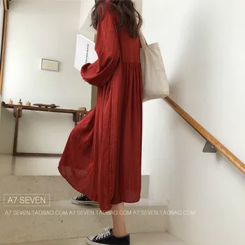 Šaty Ženy, Plus Veľkosti 4XL Vintage Krásne Svietidlo Rukáv Retro Tehotná Lady Denné Šaty Iny Soft Šifón kórejský Dámske Vestido