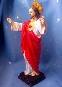 Špeciálna Ponuka # 28 CM # TOP art Rímsky Katolicizmus Ježiša Krista Domova Náboženské Posvätné Dekorácie umenie Modliť sa svätý socha