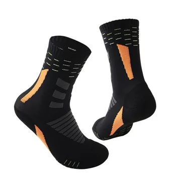 Športové Ponožky Priedušná Pot-Absorbent pre Človeka Vonkajšie Cyklistické Systémom Kompresie Bavlnené Ponožky Módne Bežné Basketbal Ponožky
