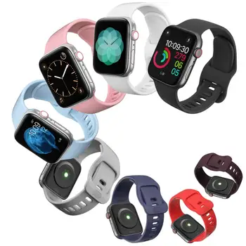 Športové silikónové popruh pre Apple hodinky kapela 44 mm 40 mm 42 38 mm Priedušná watchband correa pre apple hodinky series 3 5 6 4 SE iwatch