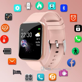 Športové Silikónové Smart Hodinky Ženy Muži Smartwatch Pre Android IOS Nepremokavé Fitness Tracker Bluetooth Elektronika Smart Hodiny