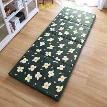 Štyri záhyby Pamäťová pena vysokej hustoty postele matrace skladacia umývateľný poschodí spánok mat jeden twin gauč Japonsko tatami