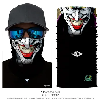 Štýlový Joker Magic Šatku Lebky Cyklistické Turistické Motocykel Lyžiarske Pokrývku Hlavy Krku Návlek Bandanas Masku Na Tvár Bezšvíkové Kukla