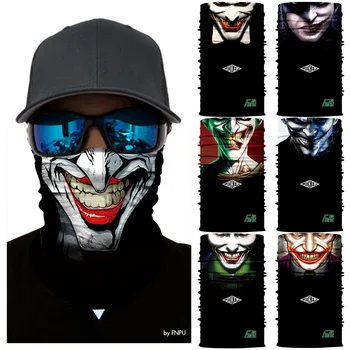 Štýlový Joker Magic Šatku Lebky Cyklistické Turistické Motocykel Lyžiarske Pokrývku Hlavy Krku Návlek Bandanas Masku Na Tvár Bezšvíkové Kukla