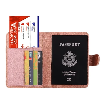 Štýlový Lesklý vizitky,Kreditné Karty Majiteľa Peňaženky RFID Blokovanie Prípade pre cestovný Pas, Cestovné Kryt Prípade 2020 Nový Príchod
