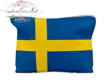 Švédska kozmetická taška osobné make-up taška malá kozmetická taška toaletná taška na zips puzdro bridesmaid darček