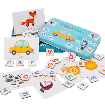 Žehlička Pole Magnetické Puzzle Abeceda, Pravopis Detí Vzdelávacie Hračky v Ranom Detstve Učenie Montessori Materiál Deti Darčeky