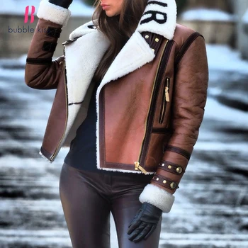 Ženy Bundy Zimné Kabáty Dlhý Rukáv Fashion Klope Na Zips Patchwork Bunda Vrchné Oblečenie Žena Krátke Elegantné Dámske Oblečenie, Topy