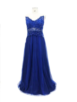 Ženy, dlhé šaty Maxi Formálny Ples Svadobné Večierok Sexy Nočné Šaty Kráľovskej Modrej tvaru bez rukávov Šaty