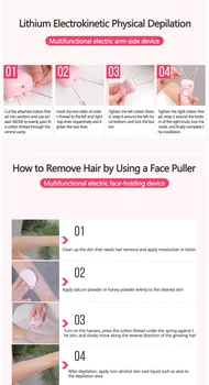 Ženy Elektrické Bavlnenej Nite Epilátor Facial Hair Remover Bezbolestné Depilator Obočia, Tváre Ochlpenia Starostlivosť O Krásu Nástroj