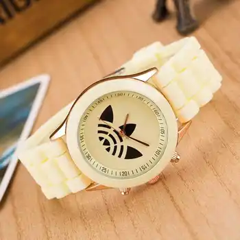 Ženy Hodinky Krém Candy Farby Náramkové hodinky kórejský Silikónové Jelly Hodinky Reloj Mujer Hodiny Dámy Študent hodinky pre ženy, hodinky
