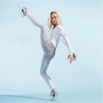 Ženy Leopard Tlač Vysoký Pás Hip Push Up Jogy Legíny Vysoko Elastická Slim Telocvični Cvičenie Tesné Nohavice Telocvični Legíny 2020