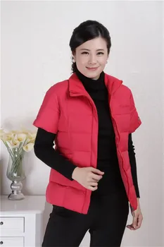 ženy, matky zimné oblečenie s rukávmi ramenný pásik dole vesta bavlnená vesta plus vesta, veľkosť plus veľkosti XXL-5XL ZY1229