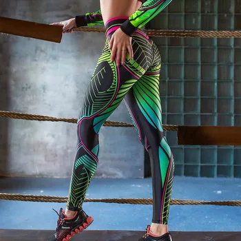 Ženy Motýľ Tlače, Legíny Cartoon Line Nohavice dámske Šitie Push Up Fitness Leggins Mujer Cvičenie Telocvični Oblečenie pre Ženy