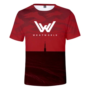 Ženy/Muža T-shirt 3D Westworld Letné Štýl Tričko Vysokej Kvality Voľný čas Módne Pohodlné Tee Tričko Unisex Plus Veľkosť