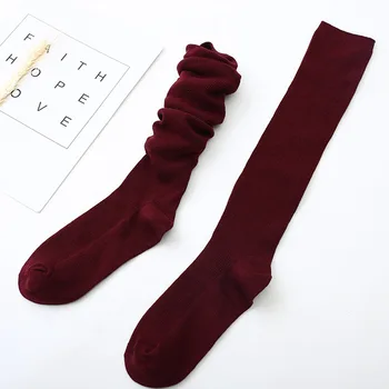 Ženy Ponožky Pevné Japonský Sladké Koleno Zásob dlhé Ponožky pre Dievčatá Harajuku Zime Teplé Roztomilý Kawaii Farebné Bavlnené Ponožky Happy