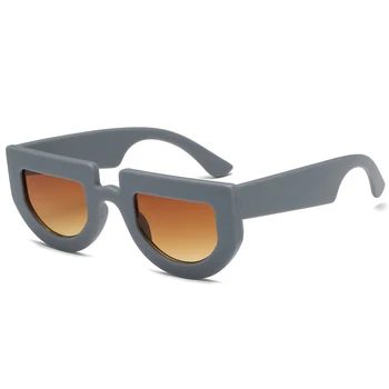 Ženy Retro slnečné Okuliare 2020 Módnej Značky Dizajnér Slnečné Okuliare Trend Dámy Mužov Retro Flat Top UV400 Odtiene Jedinečné Okuliare