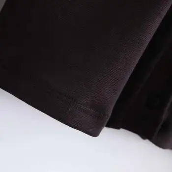 Ženy sexy štýlový pevný čierna blúzka dlho lístkového rukáv elastický transparentný O krk žena 2019 bežné chic značky topy blusas