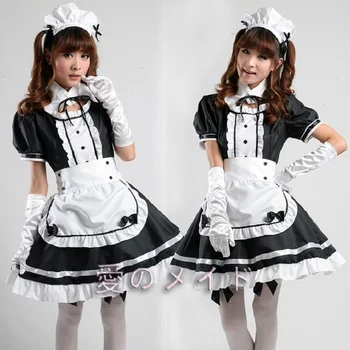 Ženy Slúžka Oblečenie Sladké Gothic Lolita Šaty Anime ! Cosplay Kostým Zástera Šaty Uniformy Plus Veľkosť Halloween Kostýmy